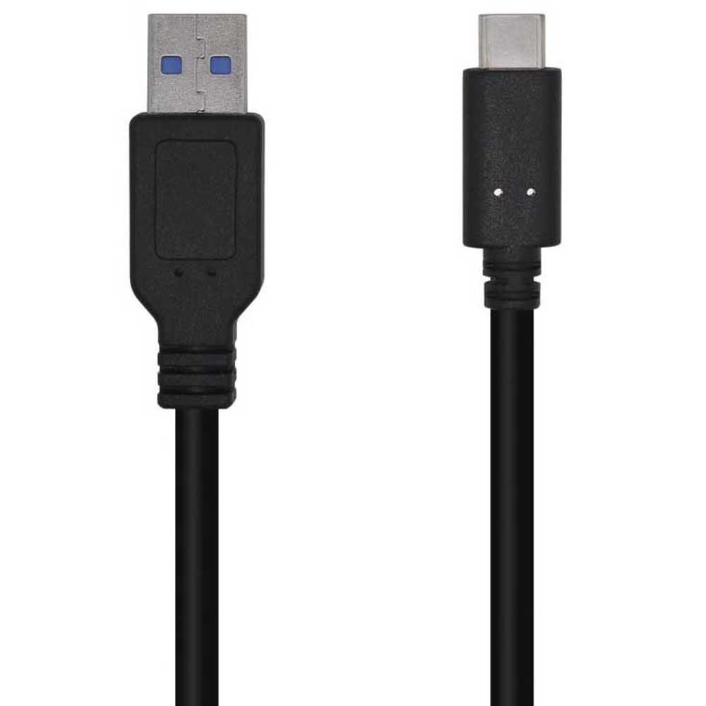 Aisens Cable USB 3.1 Gen2 10Gbps 3A - Tipo USB-C/M-A Macho - 0.5m - Color Negro