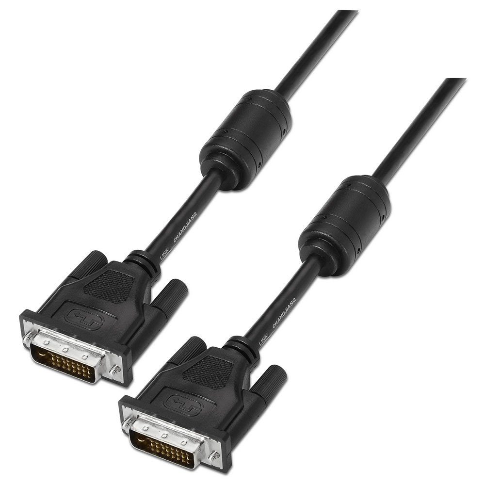 Aisens Cable DVI Dual Link 24+1 con Ferrita - DVI-D Macho a DVI-D Macho - 1.8m - (2560 x 1600) - Color Negro