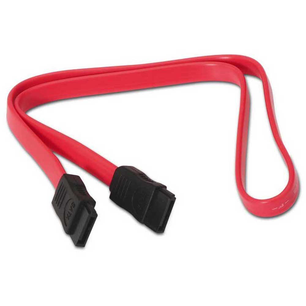 Aisens Cable SATA III Datos 6G Datos - 0.5m para Disco Duro SATA I - II - III SSD - Color Rojo