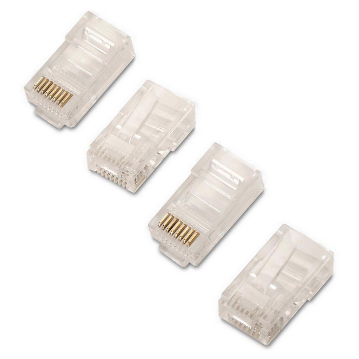 Aisens Pack de 10 Conectores RJ45 8 Hilos Cat.6 AWG24 - Color Transparente