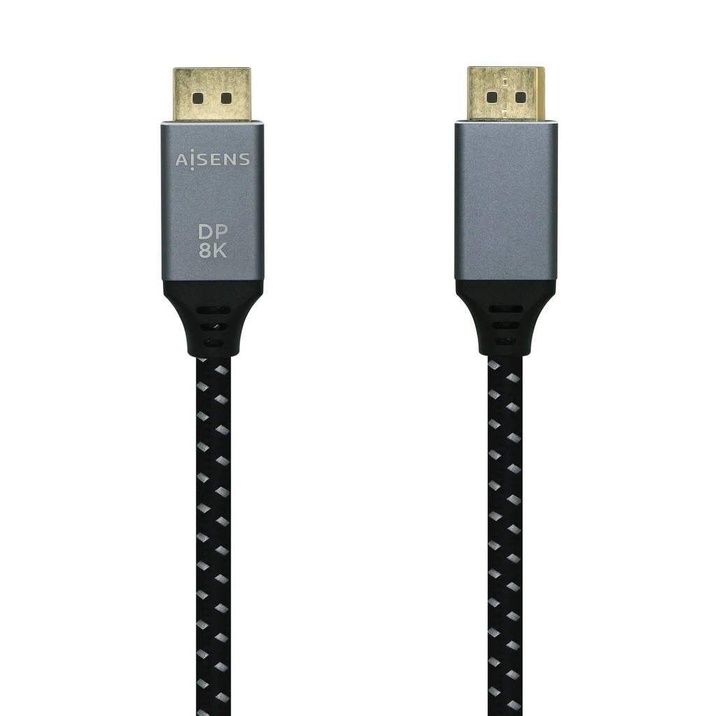 Aisens Cable Displayport V1.4 8K@60hz - DP/M-DP/M - 1.0m - Color Gris