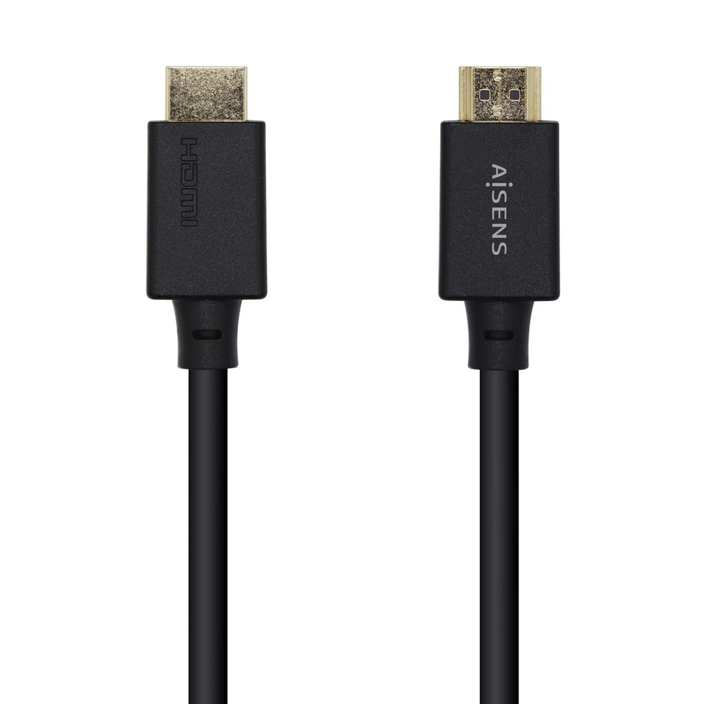Aisens Cable HDMI V2.1 Certificado Ultra Alta Velocidad 8K@60Hz 48Gbps - A/M-A/M - 3.0m - Color Negro