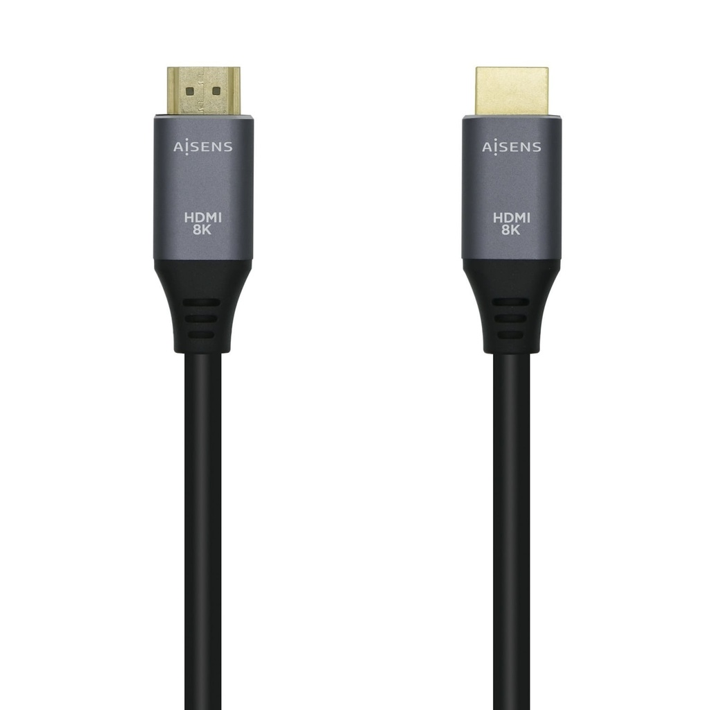 Aisens Cable HDMI V2.1 Ultra Alta Velocidad 8K@60Hz 48Gbps - A/M-A/M - 2.0m - Color Negro