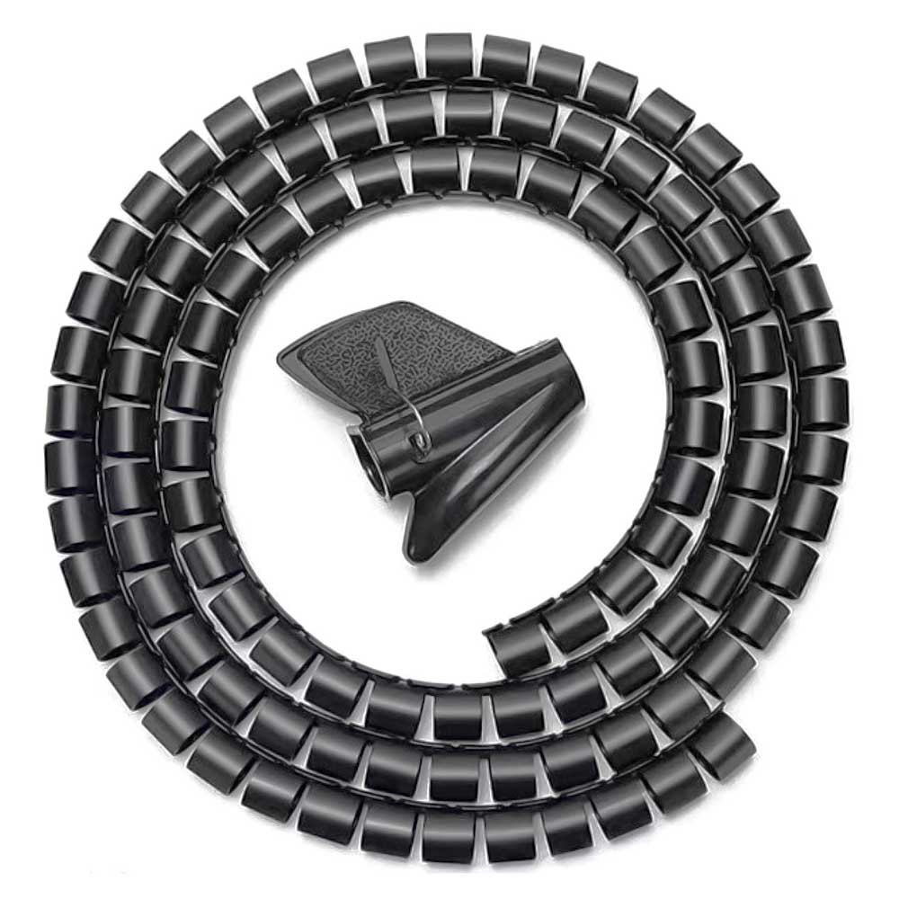 Aisens Organizador De Cable En Espiral 25mm - 1.0m - Color Negro