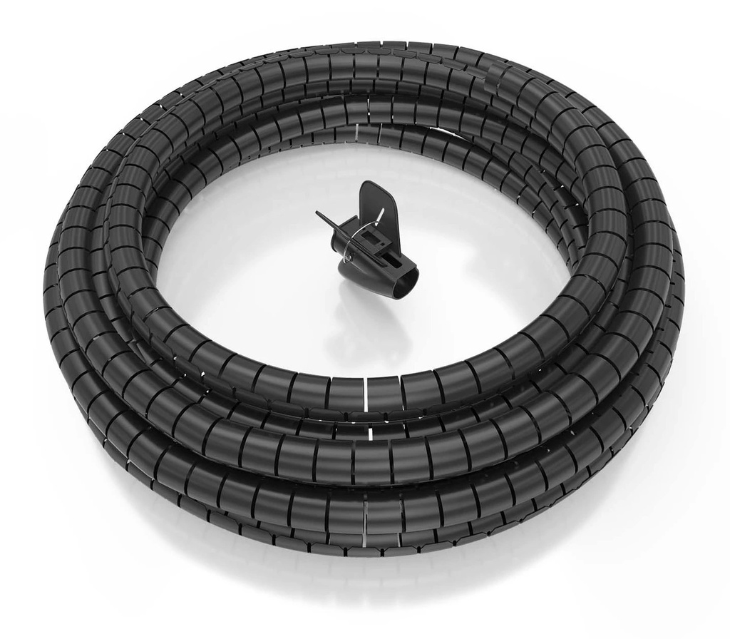 Aisens Organizador de Cable en Espiral 25mm - 10m - Color Negro