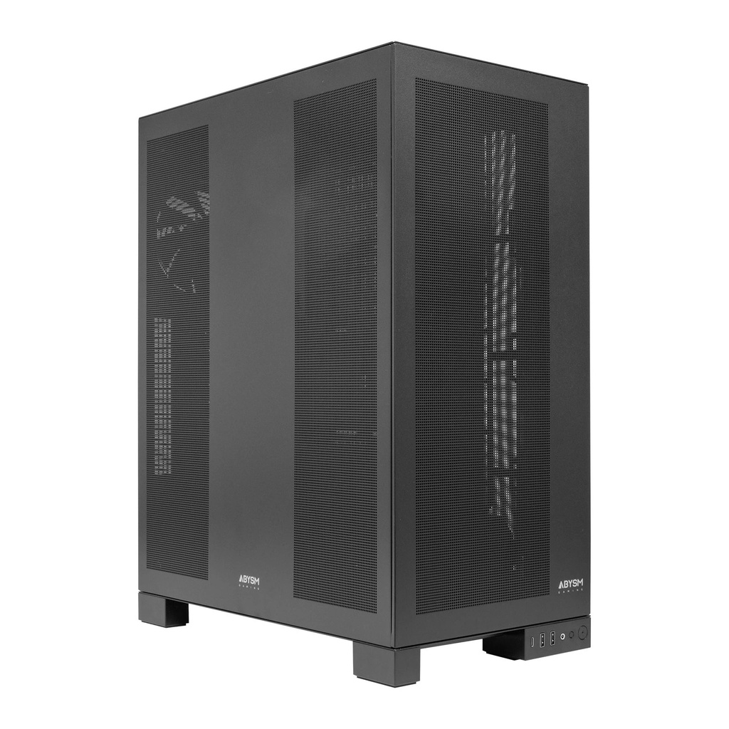 Abysm AI Pro 100 Workstation Caja Torre EATX, ATX, Micro ATX , ITX - Panelado Metalico - 3.5" y 2.5" - USB-A, USB-C y Audio - 1 Ventilador Instalado - Soporta Refrigeracion Liquida