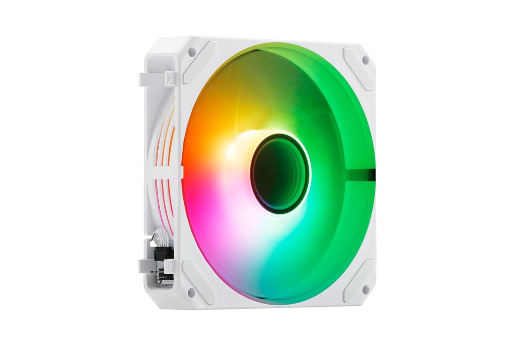 Abysm Gaming Arclight 2.0 ARGB White Pack de 3 Ventiladores 120mm con Iluminacion ARGB - Velocidad Max. 1500rpm - Conexion en Serie