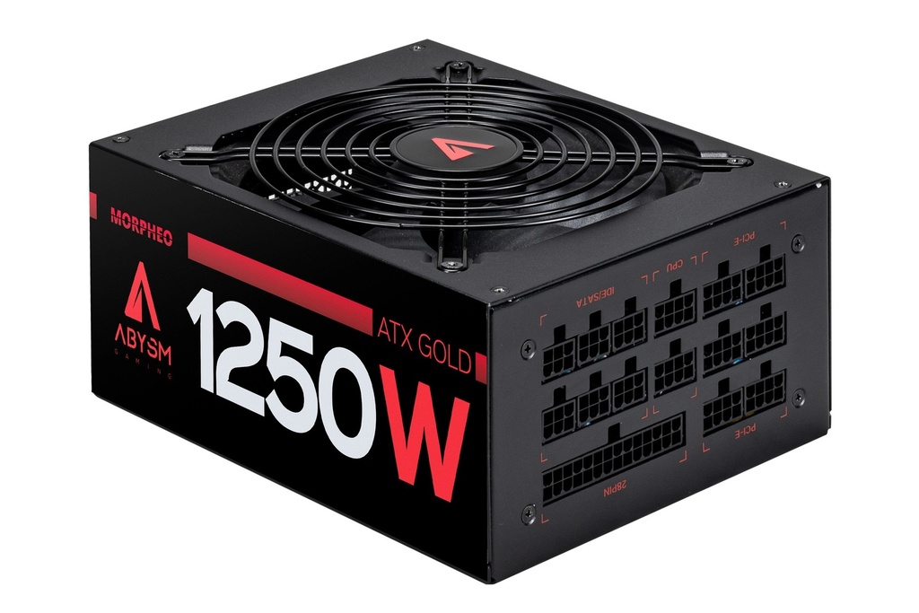 Abysm Gaming Morpheo Fuente de Alimentacion 80 Plus Gold Modular 1250W ATX - PFC Activo - Ventilador 140mm
