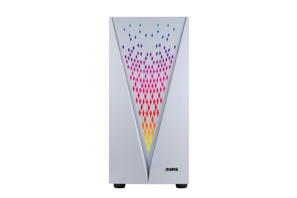 Abysm Gaming Danube Kolpa ARGB Caja Torre ATX, ITX, micro ATX - Lateral Cristal Templado - 3.5" y 2.5" - USB-A 2.0/3.2 y Audio - 1 Ventilador ARGB Instalado - Soporta Refrigeracion Liquida