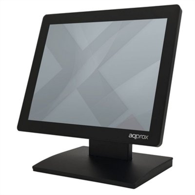 Approx Monitor Tactil Capacitivo 15" para TPV 1024 x 768 - Respuesta 5ms - Angulo de Vision H 160º V 140º - USB, VGA - Compatible con VESA