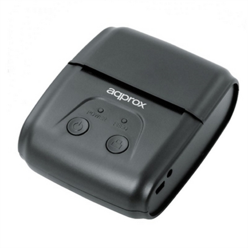 Approx Impresora Termica de Recibos Portatil - Bluetooth, RS-232, USB - Resolucion 203dpi - Velocidad 80mm/s - Corte Manual
