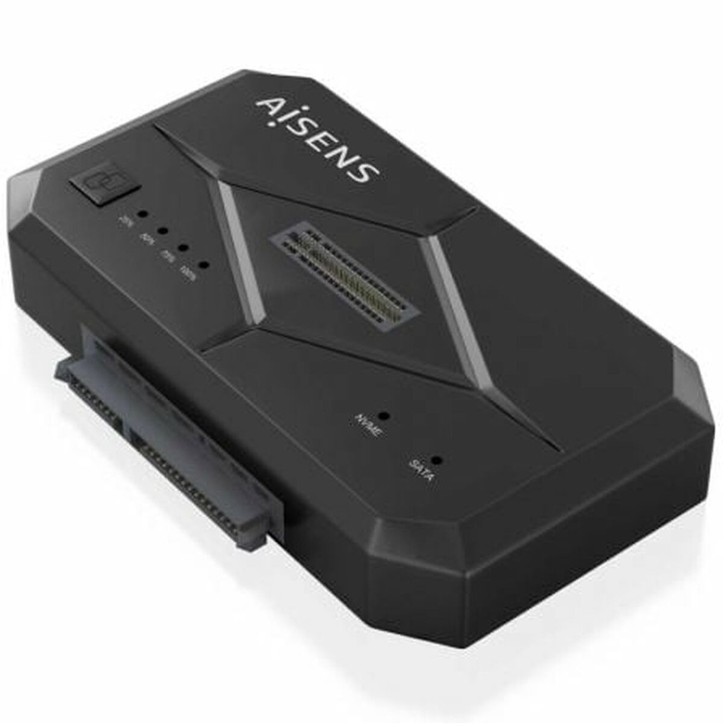 Aisens Docking Station Clonador de Discos Duros - Instalacion Facil - Compatible con SATA y M.2 NVME - Plug and Play - USB 3.0 - LEDS Indicadores - Alta Velocidad de Transferencia - Soporta Uasp