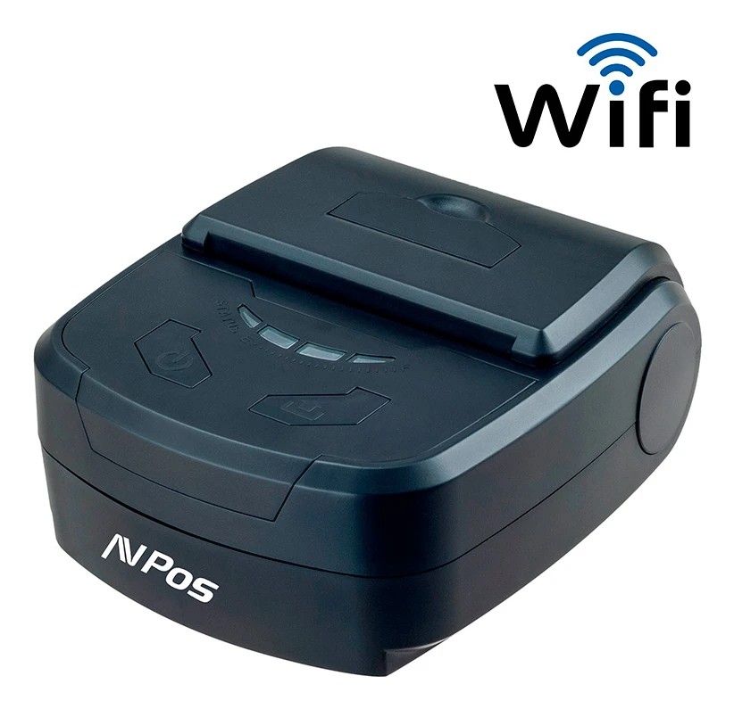 AVPos AVP-MP800R-Wf Impresora Termica Tickets Portatil - Rugerizada - 80mm - Velocidad 70 mm/s - Funda Protectora - Wifi y USB - Color Negro