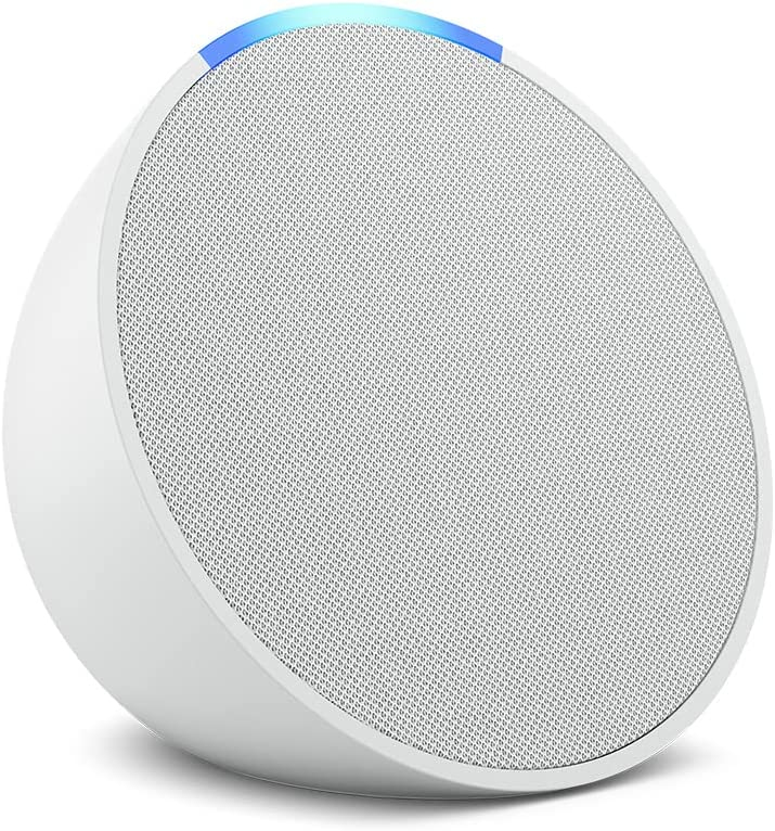 Amazon Echo Pop 1ª Gen Altavoz Inteligente WiFi Bluetooth - Compatibilidad con Smart Home - Alexa Integrado - Control de Voz Manos Libres - Altavoz de 49.5mm - Color Blanco