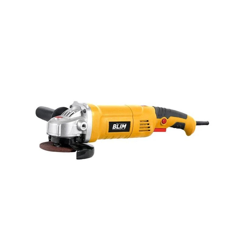 Blim Radial 125mm - Potencia 1200W - Regulacion Electronica - Diseño Ergonomico - Empuñadura Multiposicion - Proteccion Antichispas - Boton de Bloqueo