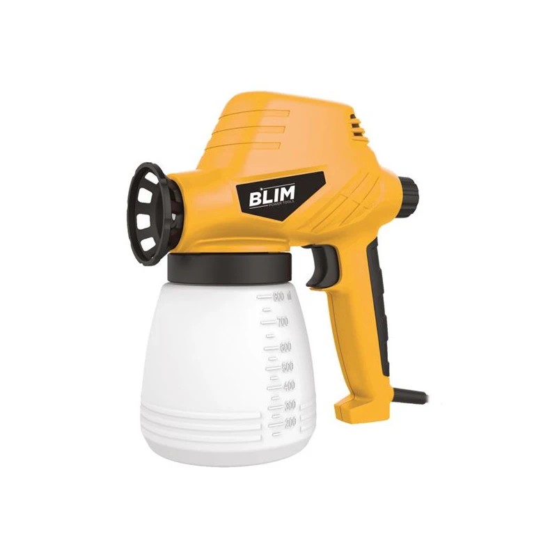 Blim Pistola para Pintar Electrica 120W - Deposito 800ml - Boquilla de 0,8mm - Maxima Viscosidad 80 din/sec - Manejo Sencillo