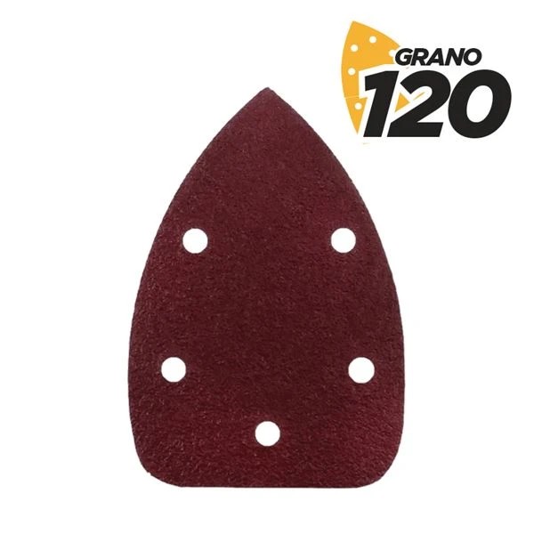 Blim Pack de 10 Lijas con Velcro para Lijadora BL0124 - Grano 80 - Formato Triangular