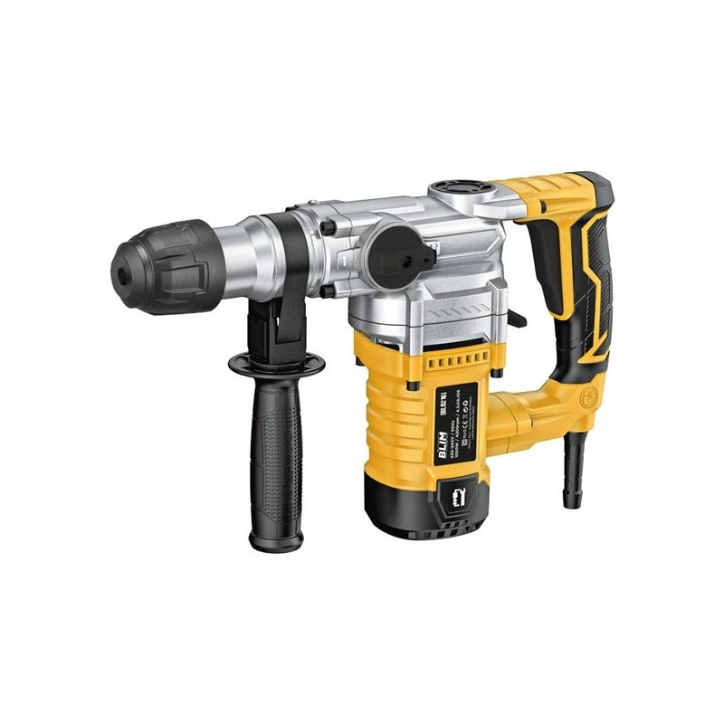 Blim Martillo SDS-Plus 1050W 1050rpm - 4 Funciones - Potencia de Impacto 4.5J - 4.200 Impactos por Minuto - Incluye Brocas y Cinceles
