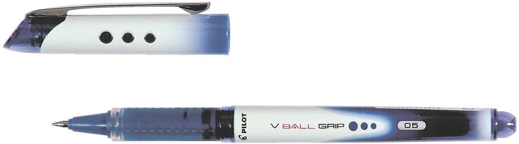 Pilot Boligrafo de Tinta Liquida V Ball Grip 05 - Punta de Bola Conica 0.5mm - Trazo 0.3mm - Grip de Goma - Color Azul