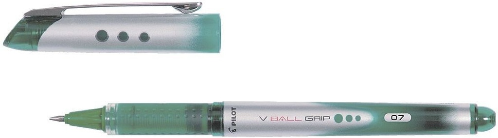 Pilot Boligrafo de Tinta Liquida V Ball Grip 07 - Punta de Bola Conica 0.7mm - Trazo 0.5mm - Grip de Goma - Color Verde
