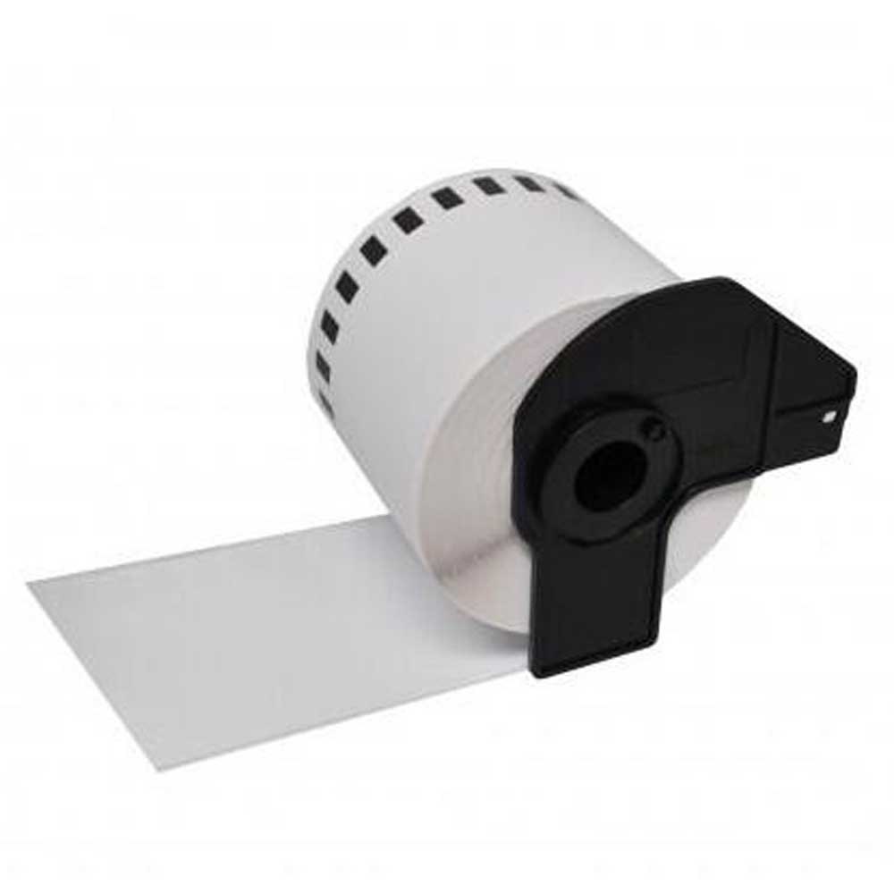 Brother DK22205 - Etiquetas Genericas de Tamaño personalizado - Ancho 62mm x 30,48 metros - Texto negro sobre fondo blanco