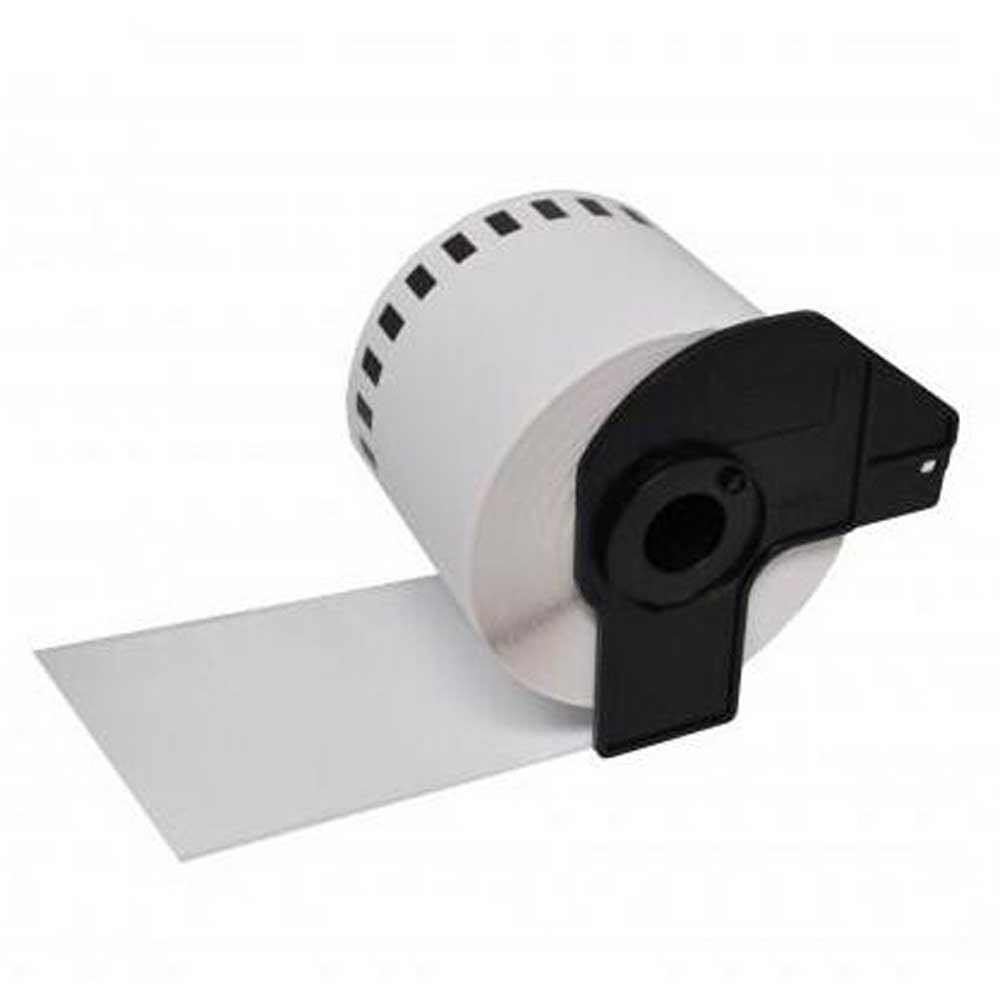 Brother DK22243 - Etiquetas Genericas de Tamaño personalizado - Ancho 102mm x 30,48 metros - Texto negro sobre fondo blanco