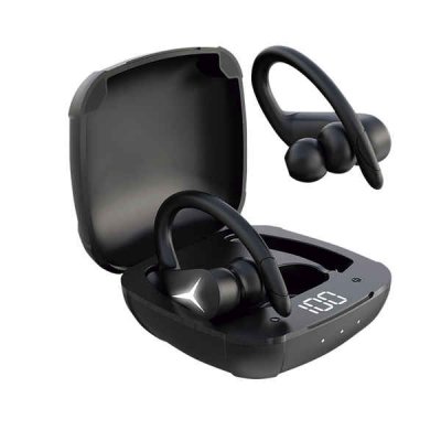 Ksix Sport Buds 2 Auriculares Deportivos Bluetooth 5.1+EDR con Microfono - Autonomia hasta 16h con Estuche - Control Tactil - Estuche de Carga