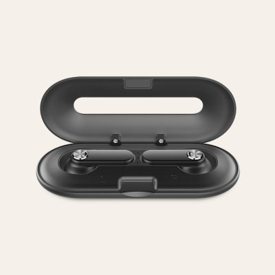Ksix Leaf Auriculares Inalambricos con Microfono Bluetooth 5.0 - Autonomia hasta 4h - Control Tactil - Compatibles con Asistente de Voz - Estuche de Carga Metalico