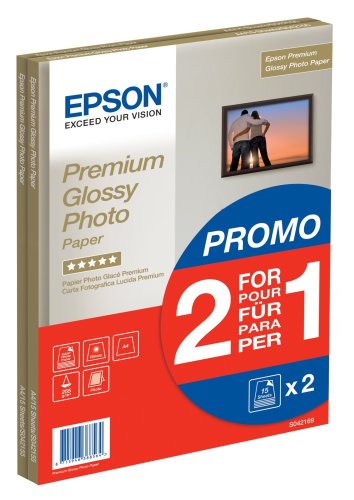 Epson C13S042169 Papel Fotografico A4 255gr - Acabado Brillante - 30 Hojas - para Impresoras de Tinta