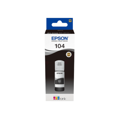 Epson 104 Negro Botella de Tinta Original - C13T00P140