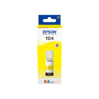 Epson 104 Amarillo Botella de Tinta Original - C13T00P440