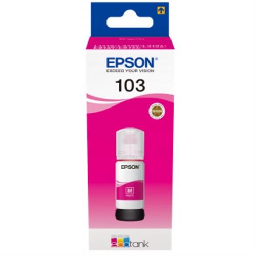 Epson 103 Magenta Botella de Tinta Original - C13T00S34A10
