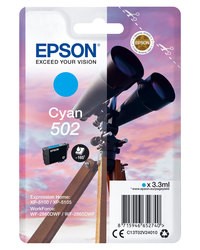 Epson 502 Cyan Cartucho de Tinta Original - C13T02V24010