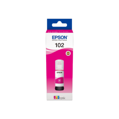 Epson 102 Magenta Botella de Tinta Original - C13T03R340
