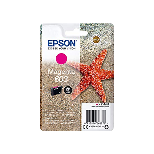 Epson 603 Magenta Cartucho de Tinta Original - C13T03U34010