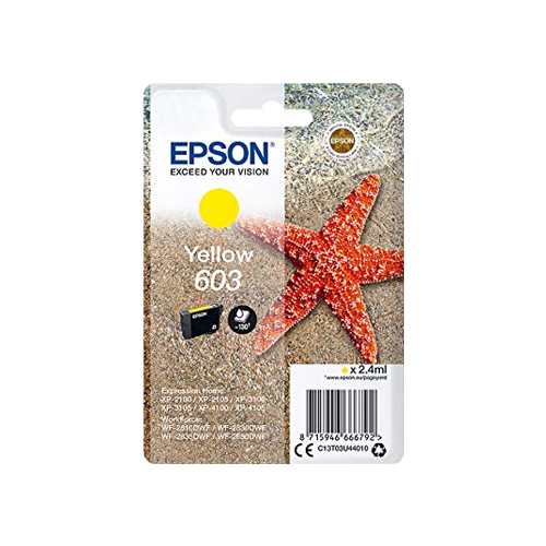 Epson 603 Amarillo Cartucho de Tinta Original - C13T03U44010