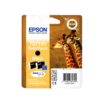 Epson T0711H Negro Cartucho de Tinta Original - C13T07114H10