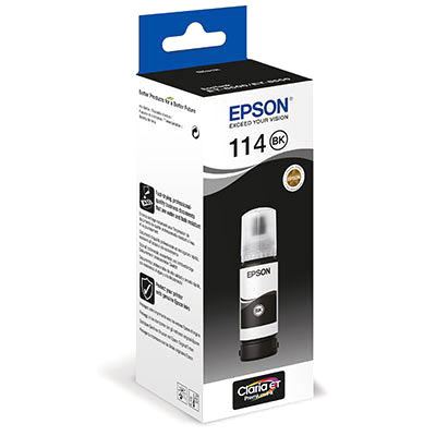 Epson 114 Negro Botella de Tinta Pigmentada Original - C13T07A140