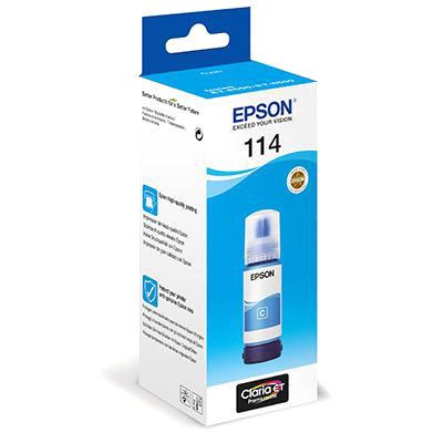 Epson 114 Cyan Botella de Tinta Pigmentada Original - C13T07B240