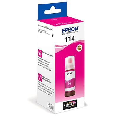 Epson 114 Magenta Botella de Tinta Pigmentada Original - C13T07B340