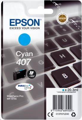 Epson 407 Cyan Cartucho de Tinta Original - C13T07U240