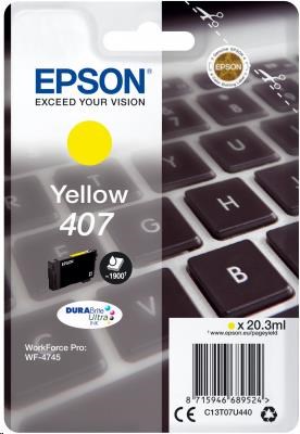 Epson 407 Amarillo Cartucho de Tinta Original - C13T07U440