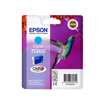 Epson T0802 Cyan Cartucho de Tinta Original - C13T08024011