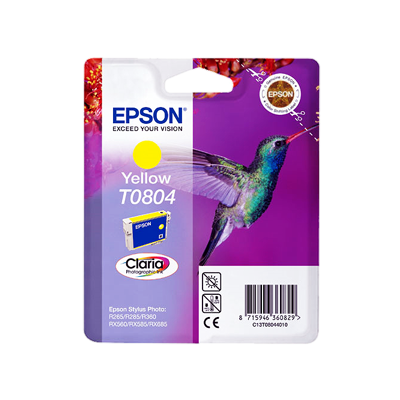 Epson T0804 Amarillo Cartucho de Tinta Original - C13T08044011