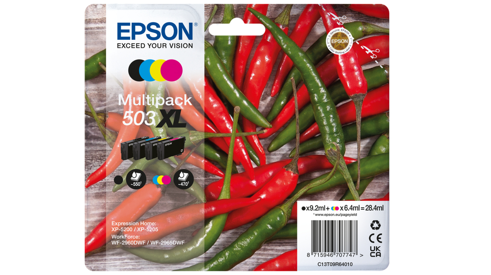 Epson 503XL/503 Pack de 4 Cartuchos de Tinta Originales - C13T09R94010