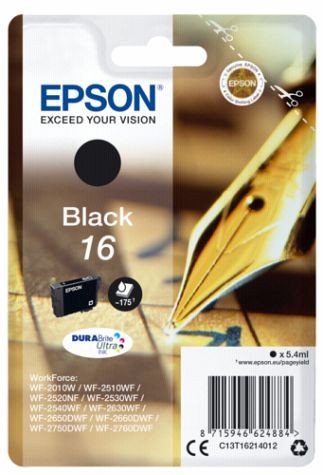Epson T1621 Negro Cartucho de Tinta Original - C13T16214012