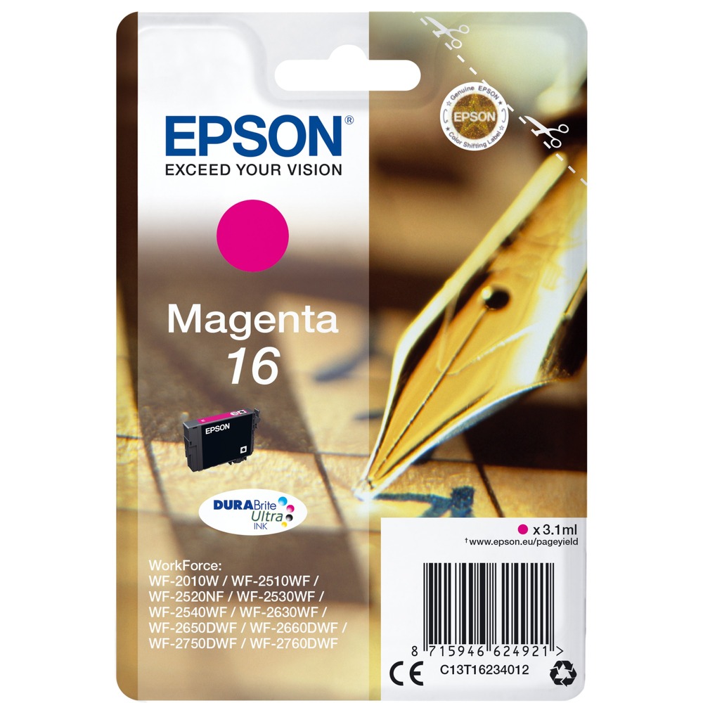 Epson T1623 Magenta Cartucho de Tinta Original - C13T16234012