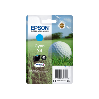 Epson T3462 (34) Cyan Cartucho de Tinta Original - C13T34624010