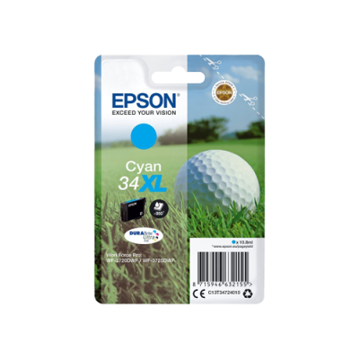 Epson T3472 (34XL) Cyan Cartucho de Tinta Original - C13T34724010