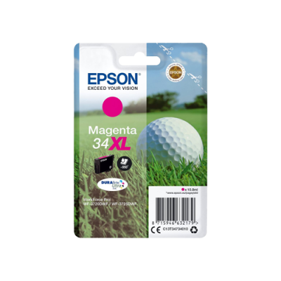 Epson T3473 (34XL) Magenta Cartucho de Tinta Original - C13T34734010